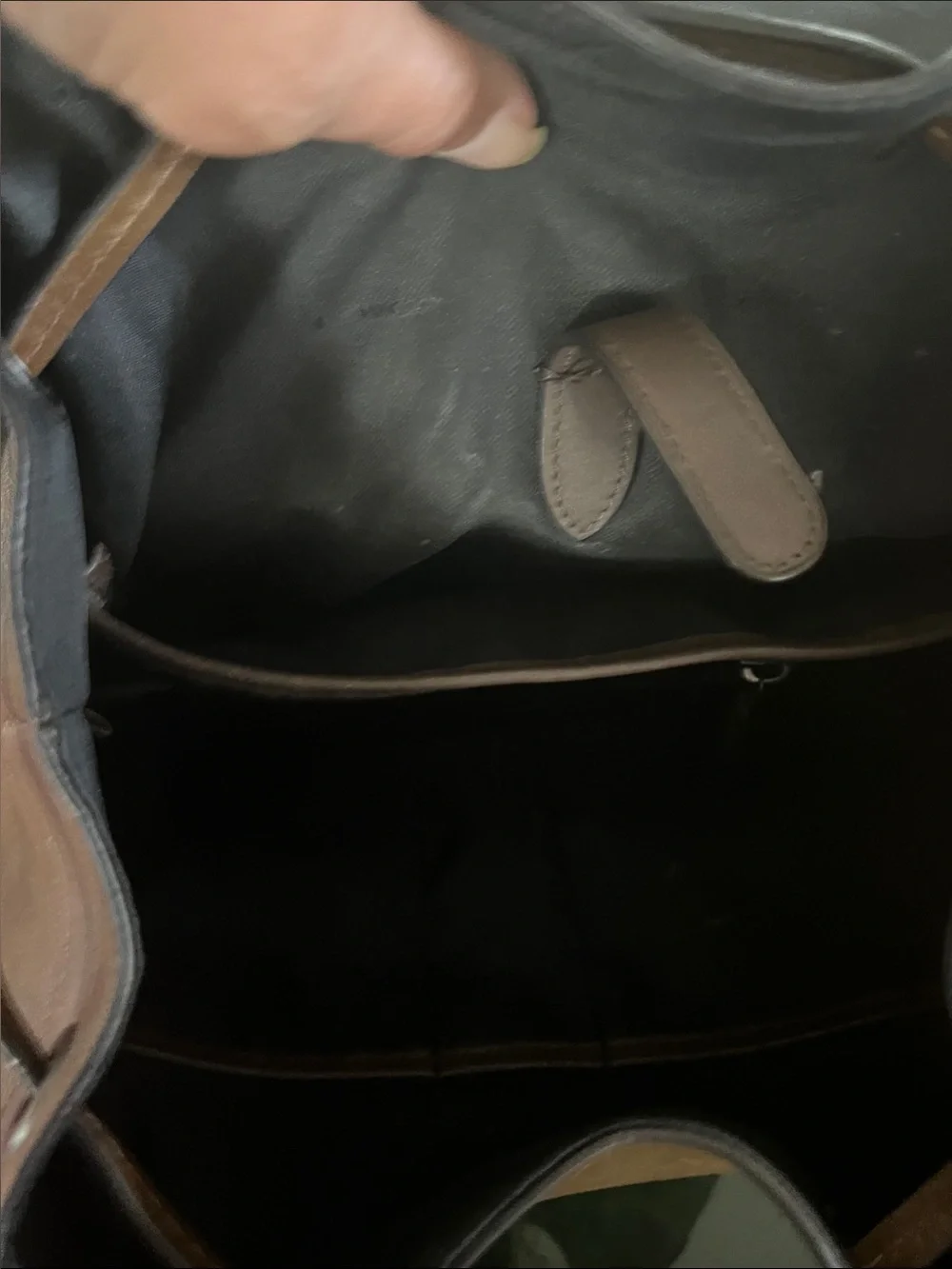 Coach leather backpack